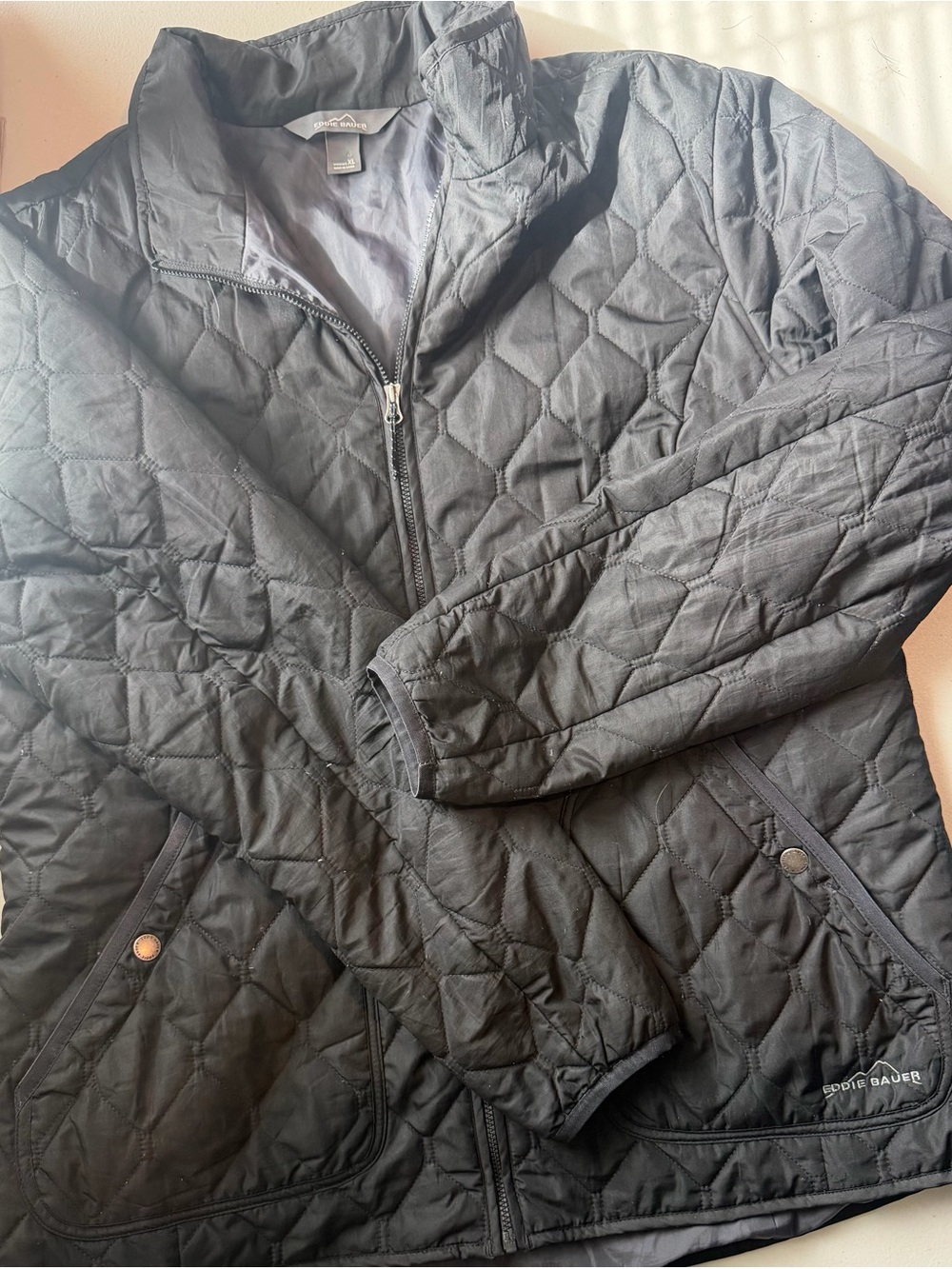Eddie Bauer Quilted Packable Puffer Jacket - Black